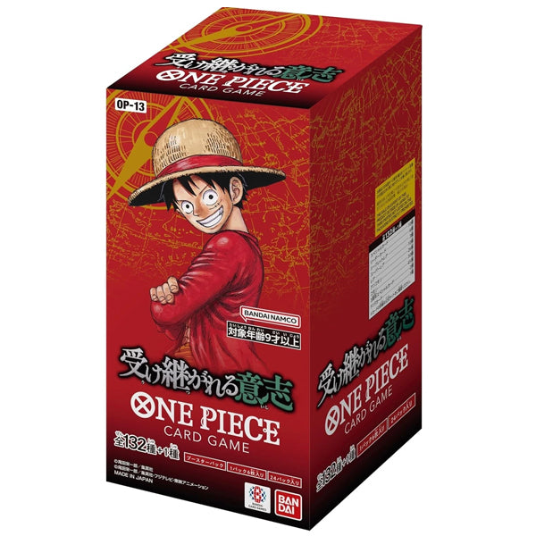 One Piece OP-13 Carrying On His Will Booster Box - Japanese TC Game One Piece OP-13 Carrying On His Will Booster Box - Japanese TC Game