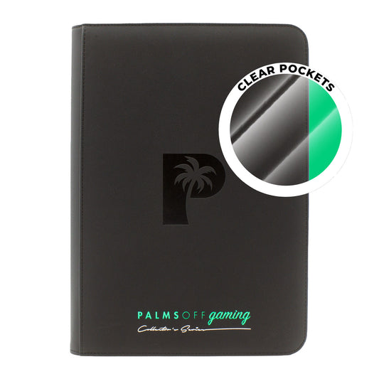 Palms Off Grading Collector's Series Top Loader Zip Binder - CLEAR