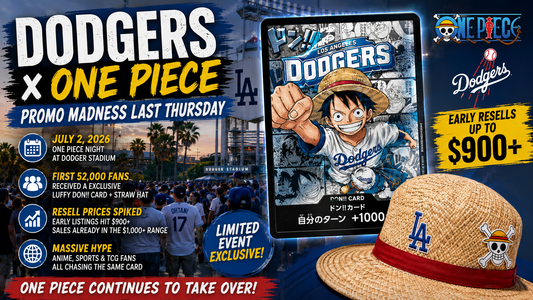 The Dodgers x One Piece Promo Madness Shows How Big One Piece Collecting Has Become
